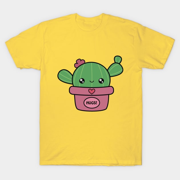 Kawaii cactus T-Shirt by BrainDrainOnly